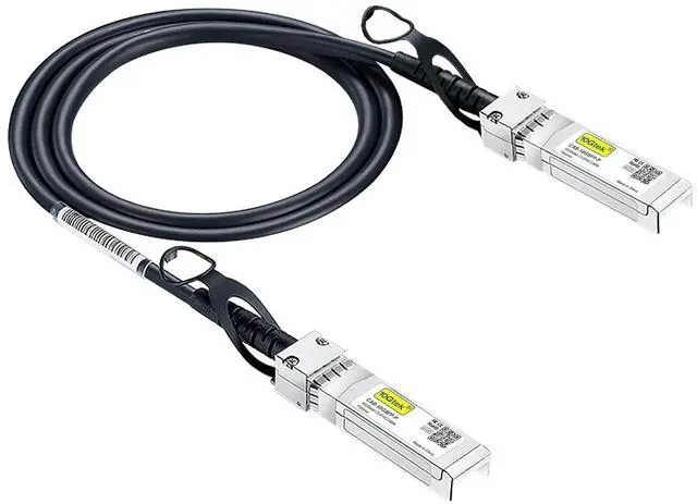 Main image of 10Gtek SFP+ DAC Twinax Cable, 10G SFP+ to SFP+ Direct Attach Copper Patch Passive Cable for Cisco SFP-H10GB-CU  0.5M