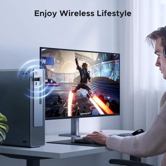 Alt view image 6 of 7 - UGREEN USB Bluetooth Adapter for PC, Bluetooth 6.0 Dongle Receiver EDR & BLE, Plug & Play for Windows 11/10/8.1, for Headphone/Keyboard/Mouse/Speakers/Printer