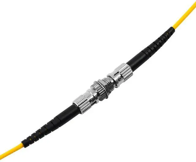 Alt view image 5 of 6 - 20 Pack Fiber Optical Coupler ST Fiber Optical Cable Barrel Connector ST to ST Bulkhead Fiber Coupler Simplex Singlemode Multimode, Yellow