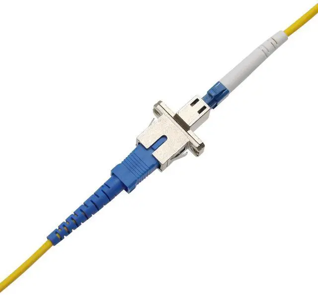 Alt view image 7 of 7 - 2 Pack SC to LC Female to Female Fiber Optic Adapter Connector Hybrid Simplex Multimode/Singlemode Optical Adapter, Flange-Type Adapter