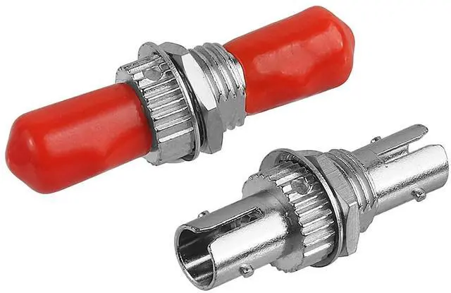 Alt view image 3 of 6 - 20 Pack Fiber Optic Coupler ST Barrel Connector ST to ST Bulkhead Fiber Coupler Simplex Singlemode & Multimode