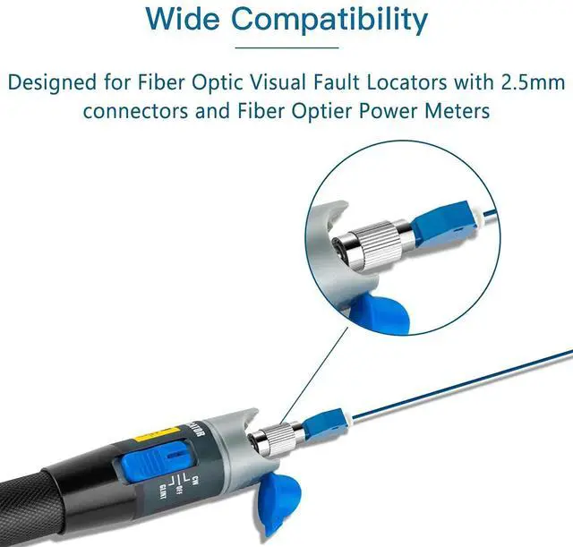 Alt view image 3 of 6 - 2 Pack FC Male to LC Female Adapter Fiber Optic Connector FTTH Adaptor Convertor for Visual Fault Locator Single Mode 9/125um Optical Adapter for VFL