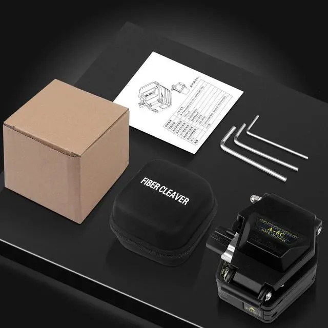 Alt view image 6 of 6 - A-6C Fiber Cleaver for 0.25mm, 0.9mm, 3.0mm Fiber Cable with16 Position Blades and 3 in 1 Fixture Automatic Rebound Slider Rail FTTH Tool