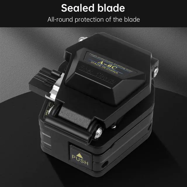 Alt view image 5 of 6 - A-6C Fiber Cleaver for 0.25mm, 0.9mm, 3.0mm Fiber Cable with16 Position Blades and 3 in 1 Fixture Automatic Rebound Slider Rail FTTH Tool