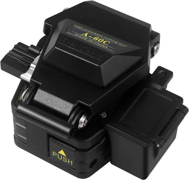 Main image of A-60C Fiber Cleaver for 0.25mm, 0.9mm, 3.0mm Fiber Cable with16 Position Blades and 3 in 1 Fixture Automatic Rebound Slider Rail FTTH Tool