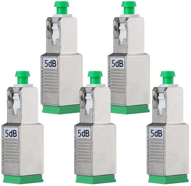 Alt view image 7 of 7 - 5 Pack SCAPC Fiber Optic Attenuator 5dB, Fixed Single Mode Fiber Optic Attenuator, SCAPC Male to Female