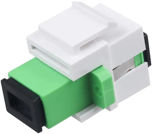 Main image of 10-Pack SC/APC Fiber Optic Coupler Keystone Jack Modular for Patch Panels and Wall Plates Fiber Optic Cable Adapter SC Singlemode