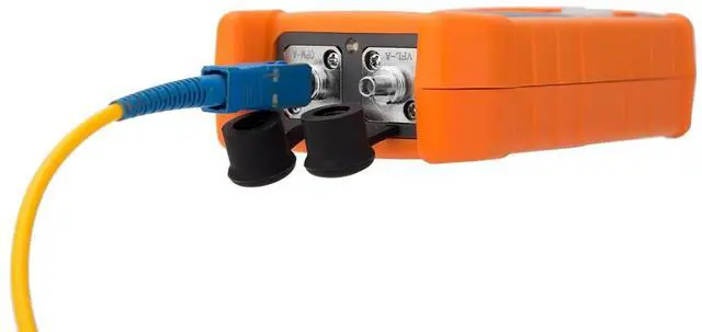 Alt view image 2 of 7 - Fiber Optic Tester Portable Fiber Light Power Meter FC/SC/ST Universal Interface -50~+26dBm Built-in 2mW Visual Fault Locator (OPM&VFL) with 1pc FC to LC Adapter