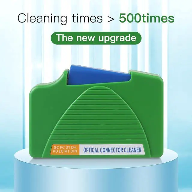 Alt view image 3 of 7 - FTTH Fiber Optic Cleaning Box - Fiber Cleaner Box for FC & SC & LC End Faces & Optical Connectors Over 500 Times Anti Static Clean Swab, Green