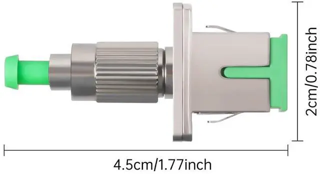 Alt view image 2 of 5 - FCAPC Male to SCAPC Female Fiber Optic Adapter SingleMode Connector Hybrid Optical Coupler, Flange-Type Adapter