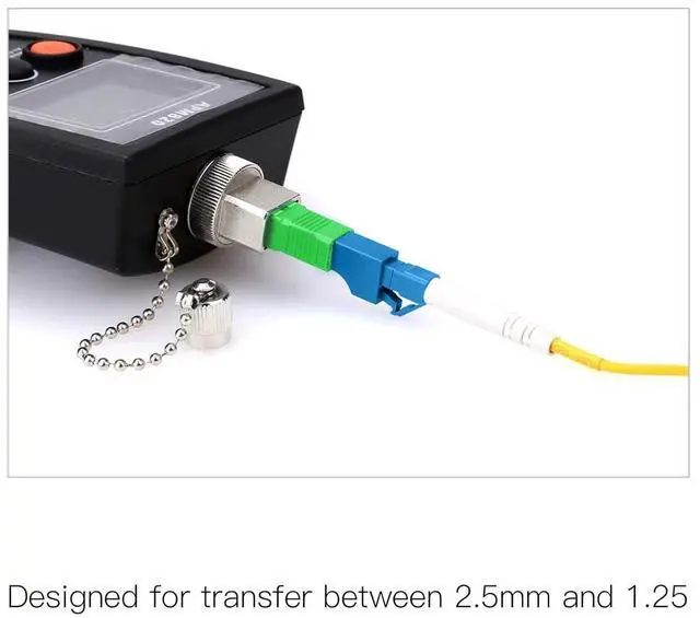 Alt view image 6 of 6 - 10-Pack Fiber Optic Adapter, 5PC SCAPC Male to LCUPC Female & 5PC SCAPC Male to LCAPC Female Singlemode Adapter Fiber Optic Connector FTTH Convertor for Visual Fault Locator