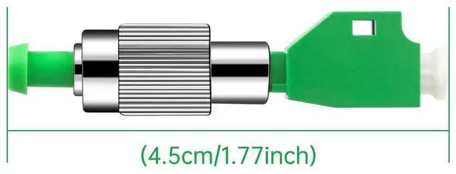 Alt view image 2 of 5 - FCAPC Male to LCAPC Female Single Mode 9/125um Hybrid Optical Fiber Adapter Simplex FC - LC Connector, 1 Pack