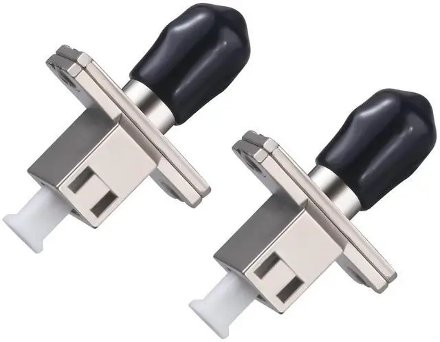 Main image of 2 Pack ST/UPC Female to LC/UPC Female SingleMode Simplex Fiber Optic Adapter Connector Hybrid Optical Adapter/Coupler, Flange-Type Adapter