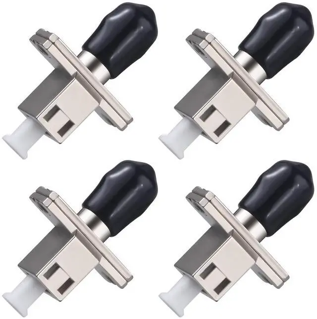 Main image of 4 Pack ST/UPC Female to LC/UPC Female SingleMode Simplex Fiber Optic Adapter Connector Hybrid Optical Adapter/Coupler, Flange-Type Adapter