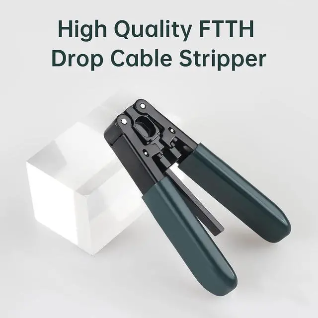 Alt view image 5 of 5 - Fiber Optic Drop Cable Stripper for 3.0 mm x 2.0 mm FTTH Drop Cables,Stripping Plier for Rubber-insulated Optical Cable