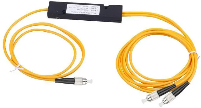 Alt view image 2 of 5 - 2-Pack FC/UPC Fiber Optical FBT Splitter 1x2(1 in 2 Out) Singlemode 1310/1550nm for Network Signal Distribution