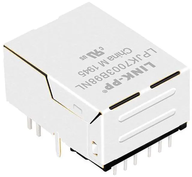 Alt view image 2 of 5 - 1840718-6 For Embedded Board Gigabit Low-Profile RJ45 Female Connector With LED