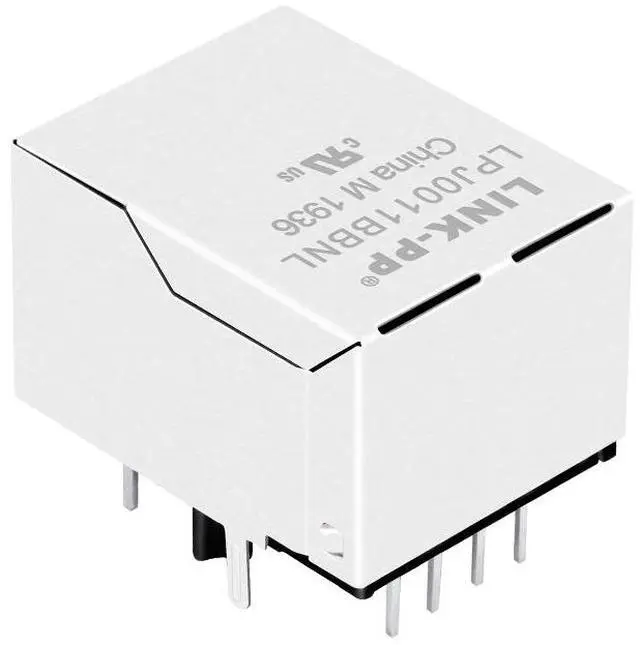 Main image of 10/100 Base-T Integrated Magnetics Single Port 8 Pin Ethernet Port RJ45 Connector J0011D01B / J0011D01BNL