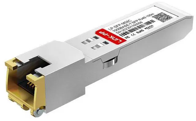 Main image of LINK-PP LP-SFP-MS8C 1000Mbps Copper SFP Transceiver, RJ45 Connector, up to 100m over Cat5e/6/6a, SFP Form Factor, 070°C