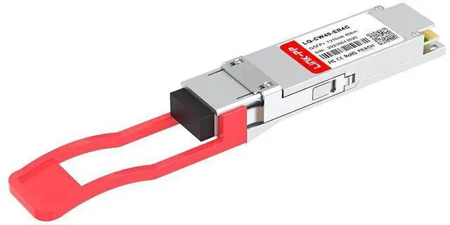 Alt view image 5 of 6 - LINK-PP LQ-CW40-ER4C 40G QSFP+ Fiber Optic Transceiver, 44.6Gbps, 1310nm, Up to 40km SMF, Duplex LC, QSFP+ Form Factor