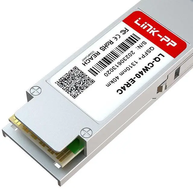 Alt view image 4 of 6 - LINK-PP LQ-CW40-ER4C 40G QSFP+ Fiber Optic Transceiver, 44.6Gbps, 1310nm, Up to 40km SMF, Duplex LC, QSFP+ Form Factor