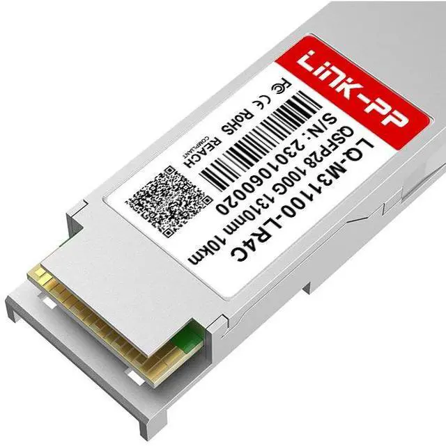 Alt view image 5 of 6 - LINK-PP LQ-M31100-LR4C 100G QSFP28 Fiber Optic Transceiver, 100Gbps, 1310nm, Up to 10km SMF, MTP/MPO-12, QSFP28 Form Factor, DDM Supported