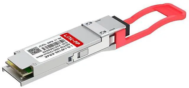 Alt view image 2 of 6 - LINK-PP LQ-LW100-ER4E 100G QSFP28 Fiber Optic Transceiver, 103.125Gbps, 1310nm, Up to 40km SMF, Duplex LC, EML/APD, QSFP28 Form Factor