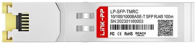 Alt view image 3 of 6 - MikroTik S-RJ01 Compatible 10/100/1000BASE-T 1.25G Copper SFP Transceiver RJ45 100m