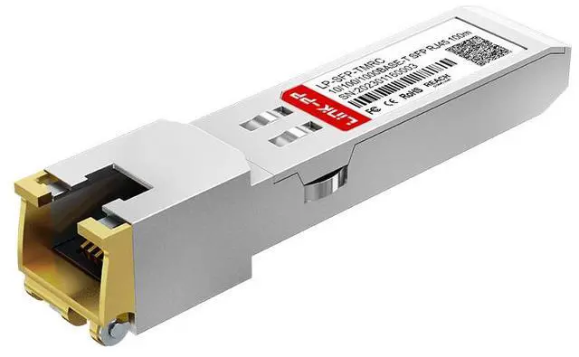 Main image of MikroTik S-RJ01 Compatible 10/100/1000BASE-T 1.25G Copper SFP Transceiver RJ45 100m