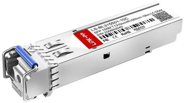 Main image of LINK-PP LS-BL315501-10C 155Mbps SFP Fiber Optic Transceiver, 1310nm-TX / 1550nm-RX, Up to 10km SMF, Simplex LC, DDM Supported, SFP Form Factor