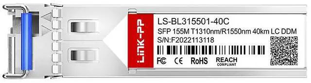 Alt view image 3 of 6 - Link-PP LS-BL315501-40C SFP Transceiver 155Mbps 1310nm-TX/1550nm-RX 40km Simplex LC SMF DDM Supported, Industrial Temperature