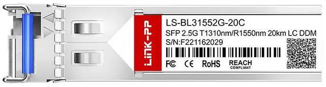 Alt view image 4 of 6 - Link-PP LS-BL31552G-20C SFP Transceiver 2.5Gbps 1310nm-TX/1550nm-RX 20km Simplex LC SMF DDM Supported