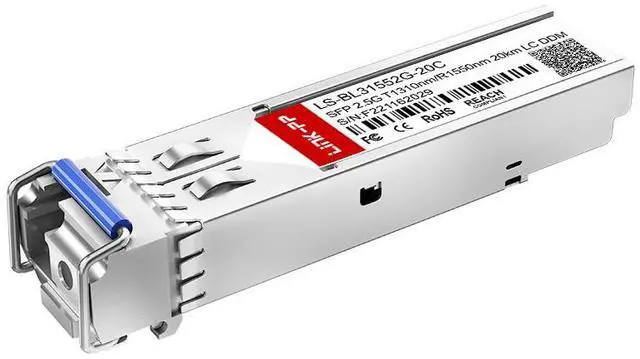 Main image of Link-PP LS-BL31552G-20C SFP Transceiver 2.5Gbps 1310nm-TX/1550nm-RX 20km Simplex LC SMF DDM Supported