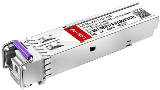 Alt view image 4 of 6 - Link-PP LS-BL49312G-20C SFP Transceiver 2.5Gbps 1490nm-TX/1310nm-RX 20km Simplex LC SMF DDM Supported