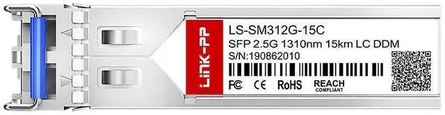 Alt view image 3 of 6 - 2.5GBASE-LX Single Mode 2.5G SFP 1310nm 15km SMF LC Optical Transceiver Module