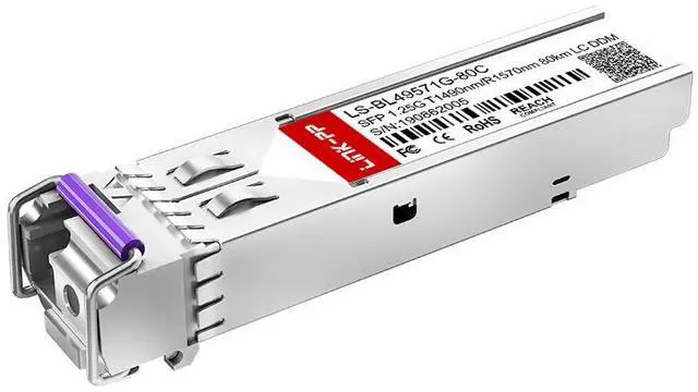 Main image of Link-PP LS-BL49571G-80C 1.25Gbps BiDi SFP Transceiver 1490nm-TX/1570nm-RX 80km Simplex LC SMF DDM FOR  Cisco GLC-BX80-U