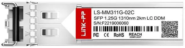 Alt view image 2 of 6 - Moxa SFP-1GLSXLC Compatible MMF 1310nm 1.25G SFP Transceiver 2km Multimode Optical Module