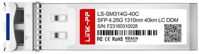 Alt view image 2 of 6 - LINK-PP LS-SM314G-40C 4.25Gbps SFP Transceiver, 1310nm, 40km, Duplex LC, SMF, DDM