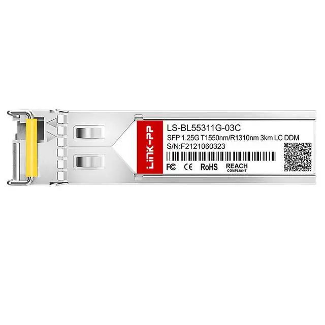 Alt view image 2 of 6 - LINK-PP LS-BL55311G-03C 1.25Gbps SFP Transceiver, 1550nm-TX/1310nm-RX, 3km, Simplex LC, SMF