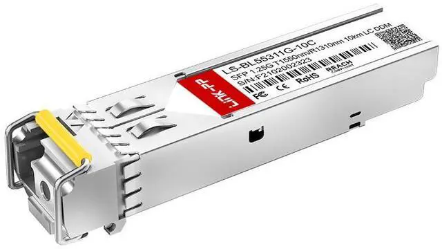 Main image of Cisco GLC-BX-10D Compatible SMF 1550nm-TX/1310nm-RX WDM BiDi SFP 1.25G 10km Single Mode Optical Transceiver Module