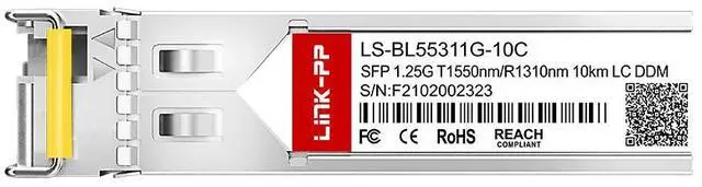 Alt view image 2 of 6 - Cisco GLC-BX-10D Compatible SMF 1550nm-TX/1310nm-RX WDM BiDi SFP 1.25G 10km Single Mode Optical Transceiver Module