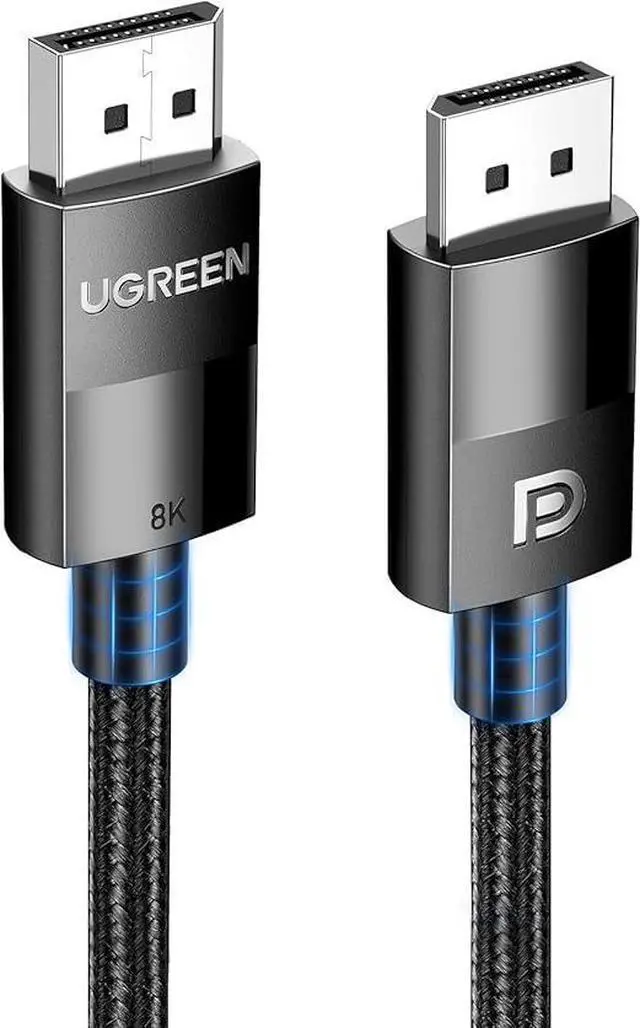 Main image of UGREEN VESA Certified 8K DisplayPort Cable , DP 1.4 Display Port Cable Cord Support 8K@60Hz, 4K@240Hz, FreeSync, G-Sync, HDR, 32.4Gbps for HDTVs, Displays, Monitors, Graphics, PC 3M