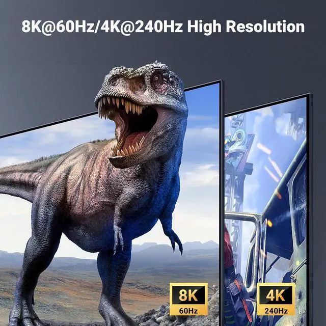 Alt view image 4 of 7 - UGREEN 8K Displayport KVM Switch 2 in 1 Out DP1.4 with 4 USB 3.0 Ports(3 USB-A + 1 USB-C) Support 8K@60Hz 4K@240Hz Share 1 Monitor Keyboard Mouse U-Disk Printer, with 2 DP Cables, 2 USB A to C Cables