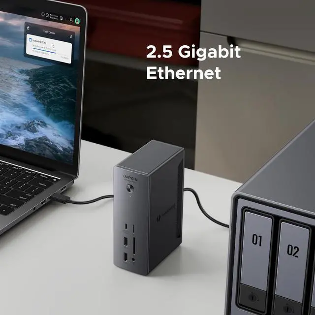 Alt view image 6 of 7 - UGREEN Thunderbolt 4 Dock Revodok Max 213 13-in-1 40Gbps Docking Station with Dual 4K@60Hz Single 8K Display, 90W Charging for Laptop, 2.5GbE, SD/TF 4.0 for MacBook Surface Pro and More