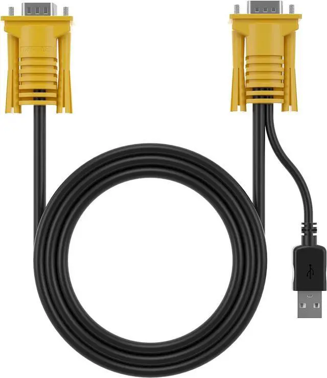 Alt view image 5 of 7 - MT-VIKI 2-in-1 USB VGA KVM Cable 5m (16ft) for USB KVM Switch VGA