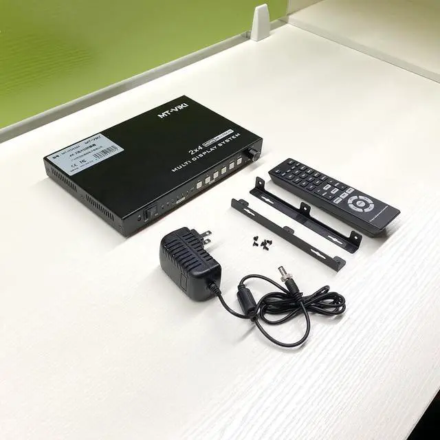 Alt view image 7 of 7 - MT-VIKI 4K Video Wall Controller 2X2 with 2 HDMI Input+ 4 HDMI Output, TV Wall Controller 4K30Hz Support Point-to-Point Display + 180° Degree Rotate + 3.5MM Audio [Non-Stretching & Non-deforming]