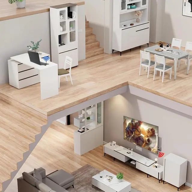 Alt view image 5 of 7 - HDMI Wireless Transmitter and Receiver with USB Mouse/Keyboard Port, with KVM Function Wireless Extender Kit with Antenna, No Shell Desigh for Better Heat Dissipation, 200m/656ft Range