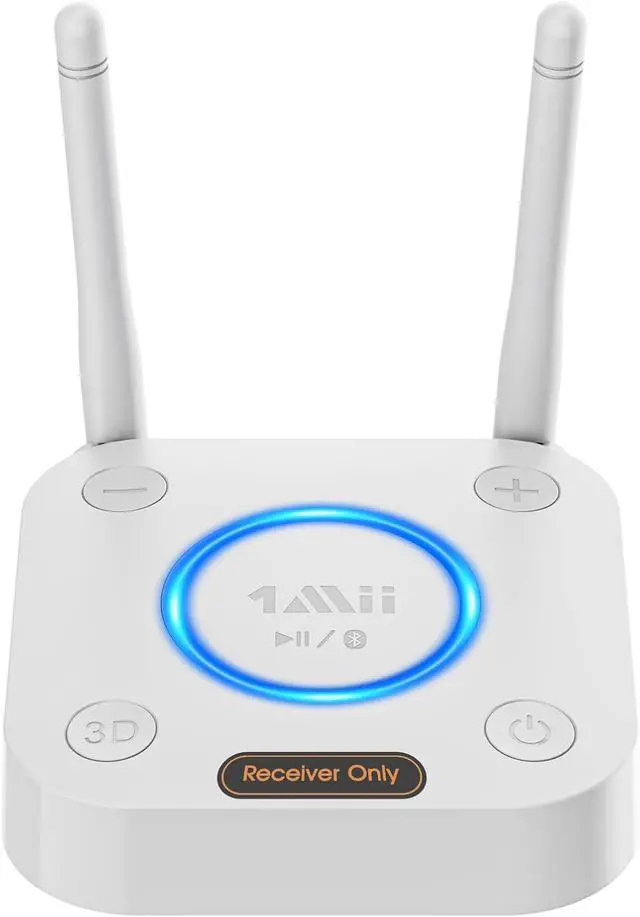 Main image of [Upgraded] 1Mii Bluetooth 5.1 Receiver, Long Range HiFi Bluetooth Audio Adapter w/ 3D Surround aptX HD Low Latency, Optical RCA AUX 3.5mm Coaxial for Home Stereo System - B06Pro Grey