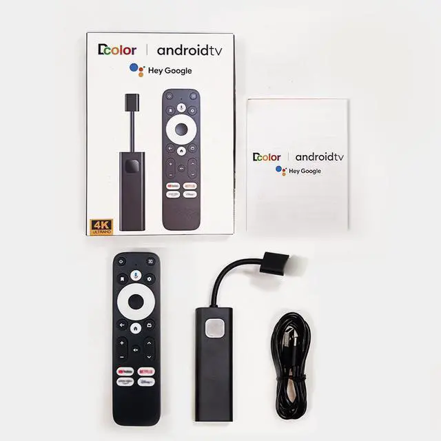 Alt view image 6 of 7 - Dcolor GD1 Android TV Box Amlogic 905Y4 Quad-Core, 2GB RAM 1080P Full HD Media Player with Google Certification, HDMI Streaming Stick for Netflix YouTube, Global Version