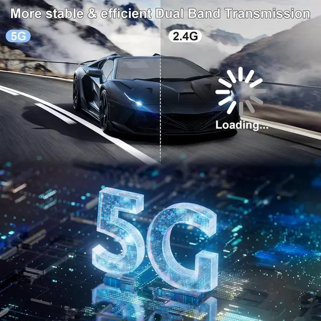 Alt view image 6 of 7 - Wireless HDMI Transmitter and Receiver, 328FT/100M Plug & Play Portable Wireless HDMI Extender Kit, 4K Decode 1080P Output 2.4G/5G Stable Signal for Streaming Audio/Video to Monitor from Laptop/TV Box